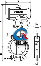 氣動(dòng)對夾式開關(guān)蝶閥 (軟密封)